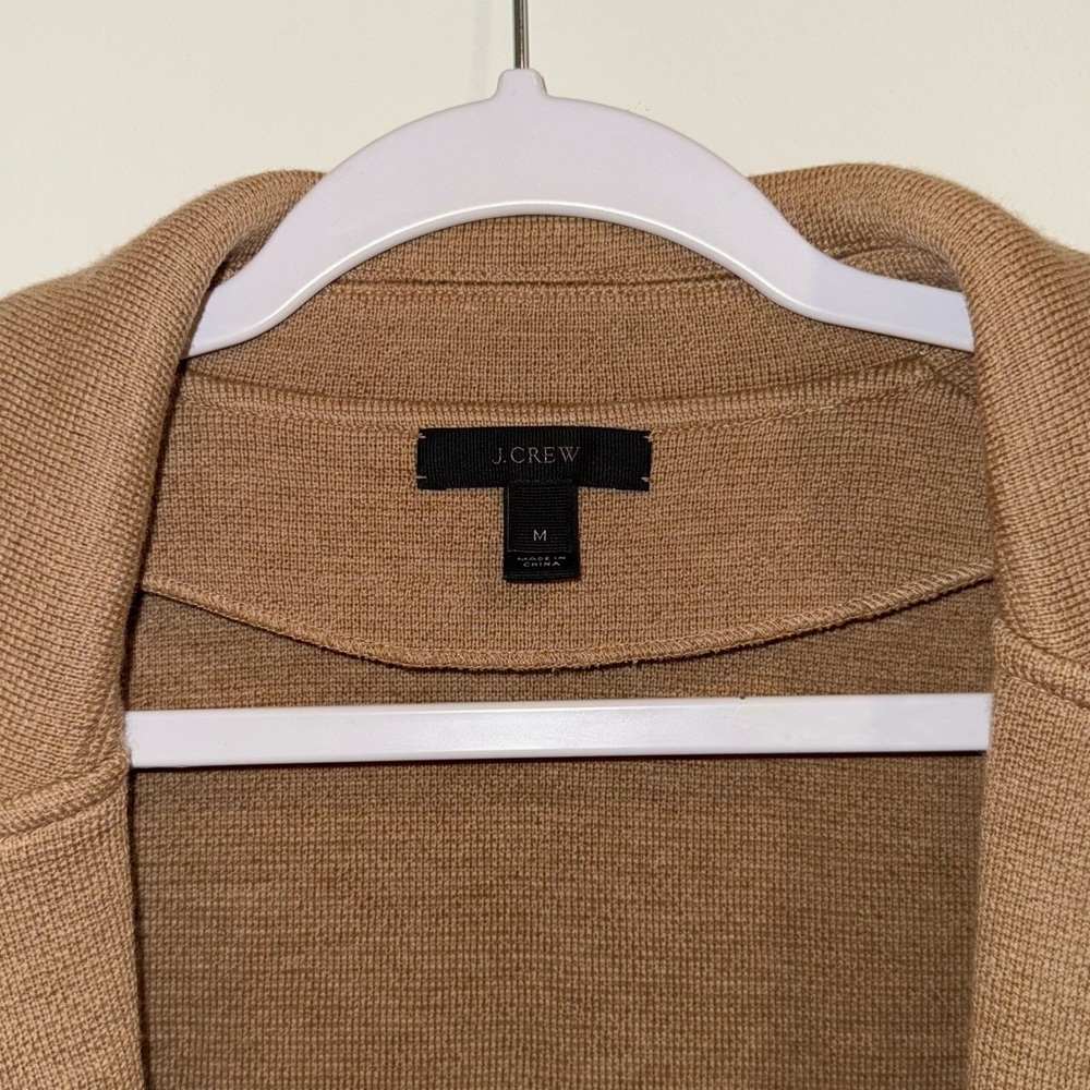 J. Crew Camel Knit Blazer - Picture 2 of 3